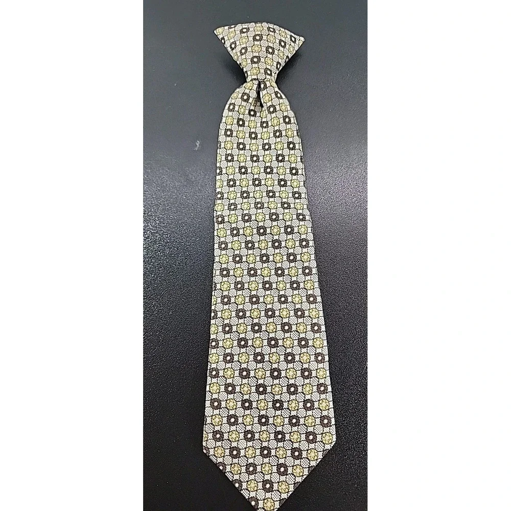 Vintage Wembley Boys clip neck‎ tie Geometric  Classic